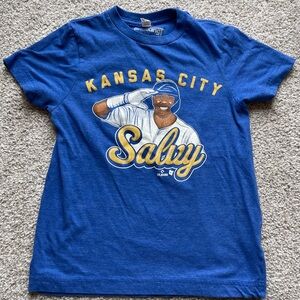 Kids Breaking T Salvador Perez Kansas City Royals Size S